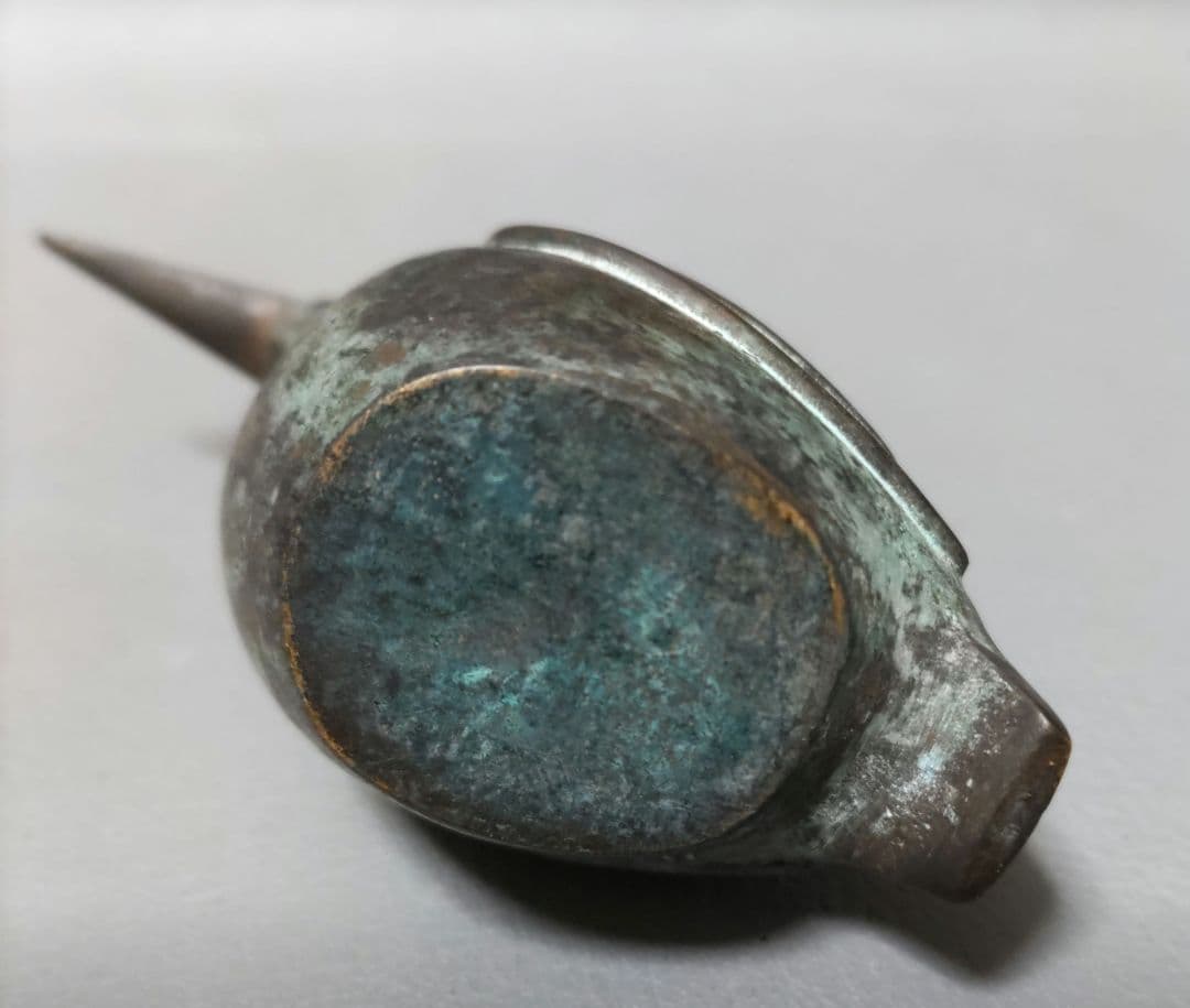 かわせみ水滴 　鋳銅製