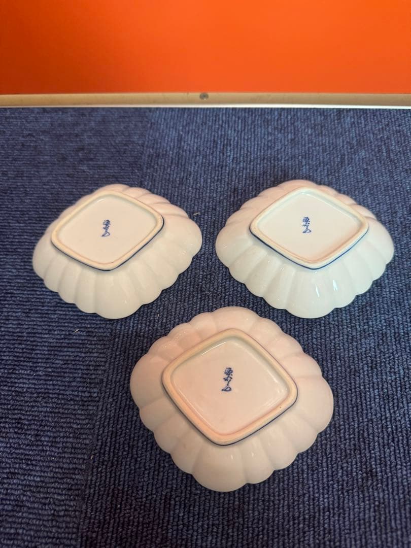 1600 源右衛門 角皿 3客