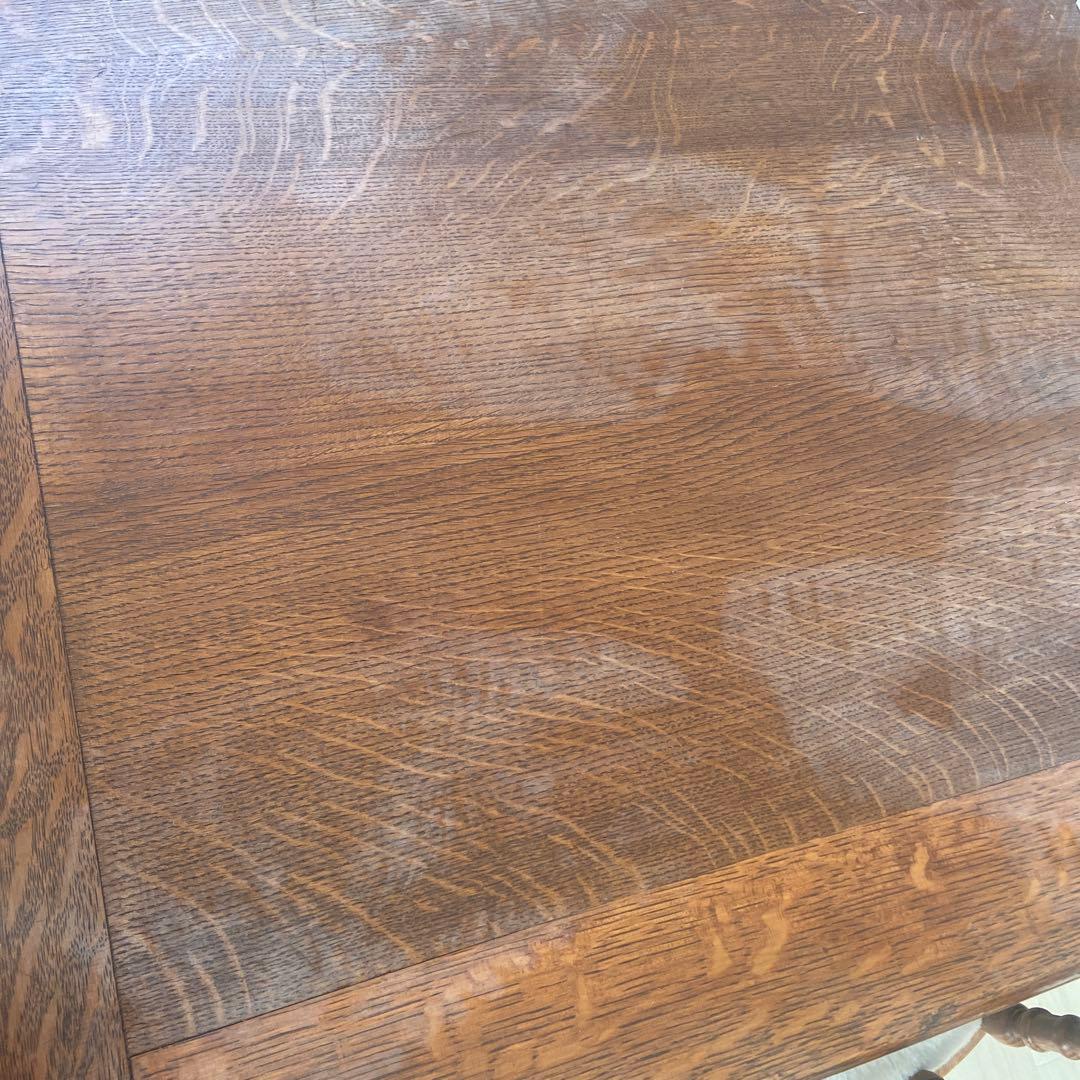 英国　アンティーク オーク　伸長式ダイニングテーブル ドローリーフテーブル