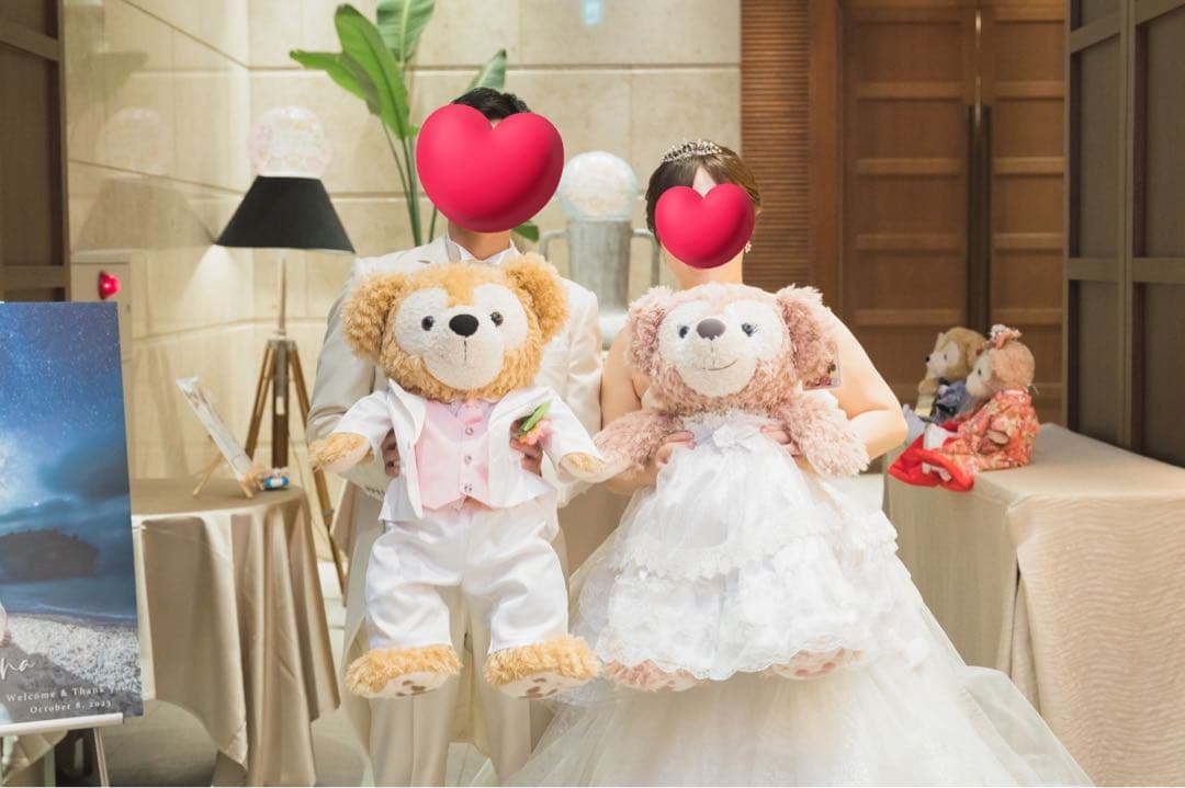 値下げ中】ダッフィー シェリーメイ ウェディング衣装セット （Mサイズ）