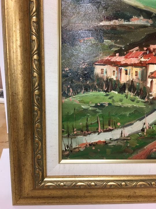 絵画 油絵 ヨーロッパ絵画フランス画家バセツテイー作品