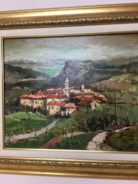 絵画 油絵 ヨーロッパ絵画フランス画家バセツテイー作品