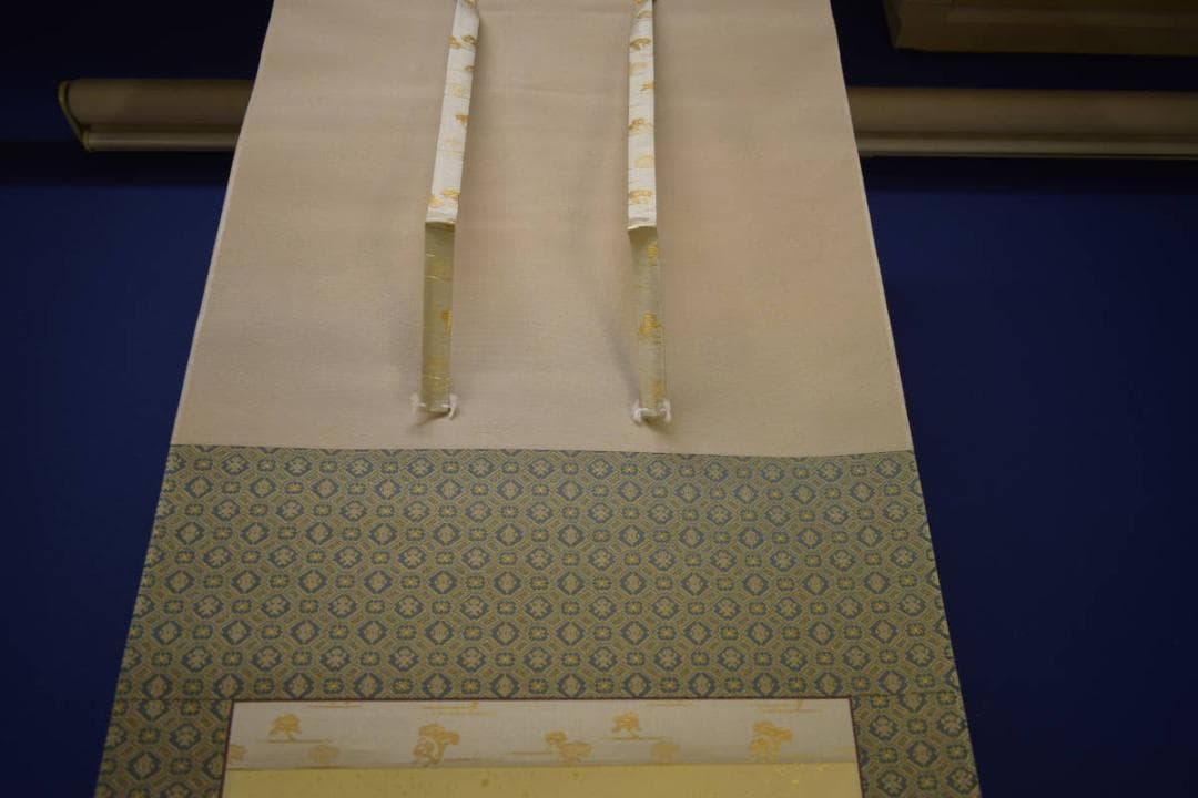 複製/松渓/京都/大文字/焼き/金泥/工芸/布袋屋掛軸HI-796