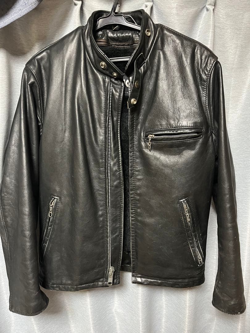 革ジャン schott ショット シングルライダース 36