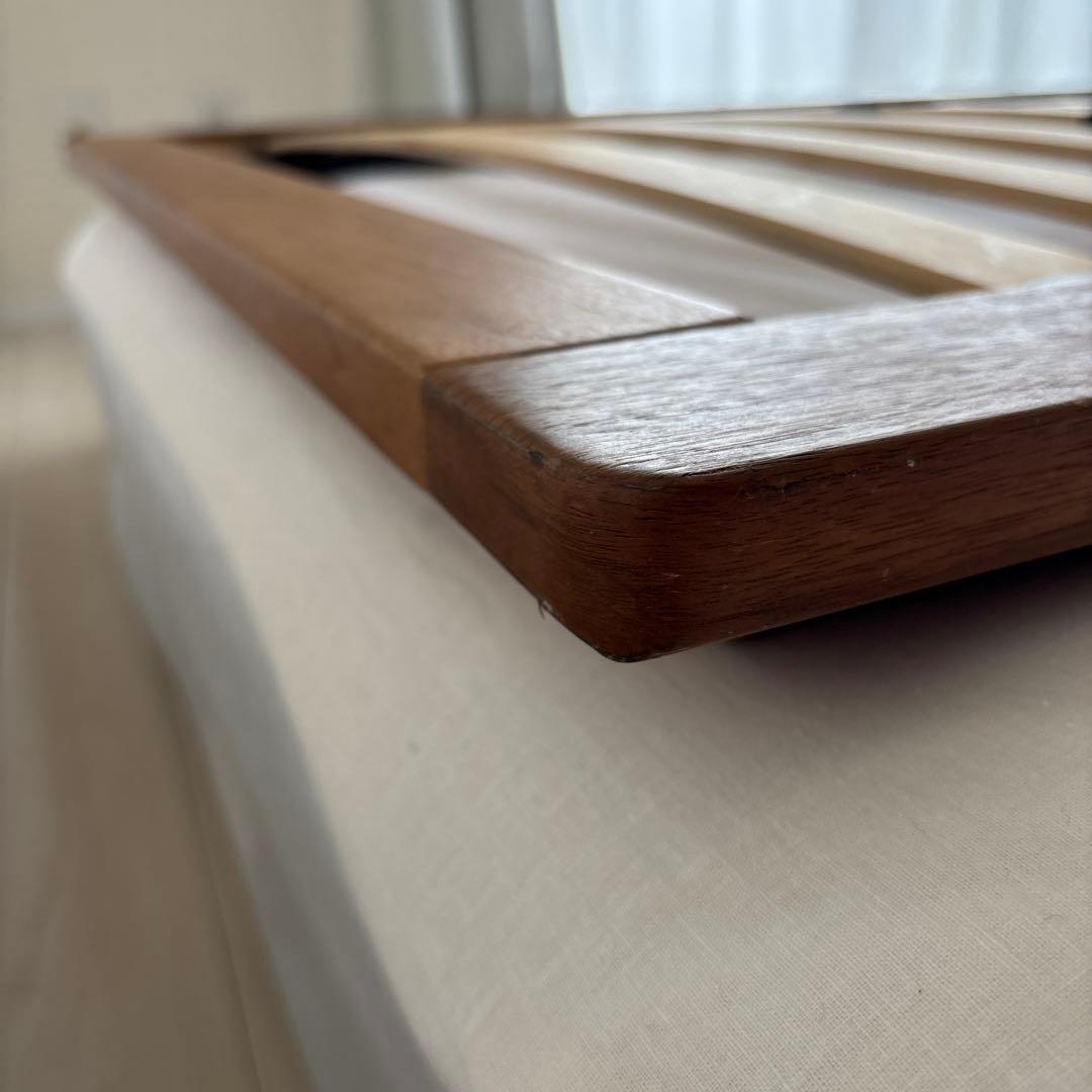 無印良品　木製ベッドフレーム　シングル　ウォールナット材