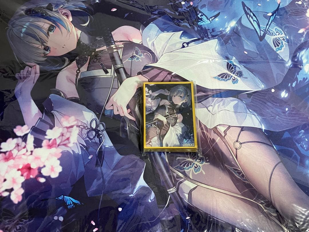 遠坂あさぎ　スリーブ　プレイマット　ぶいすぽっ！　藍沢エマ 遠坂あさぎ スリーブ プレイマット ぶいすぽっ！ 藍沢エマ 遠坂あさぎ