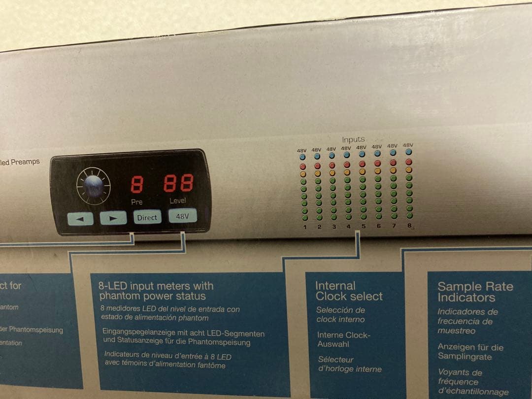 配信機器・PA機器・レコーディング機器 Presonus DIGIMAX DP88 8ch MicPre adat