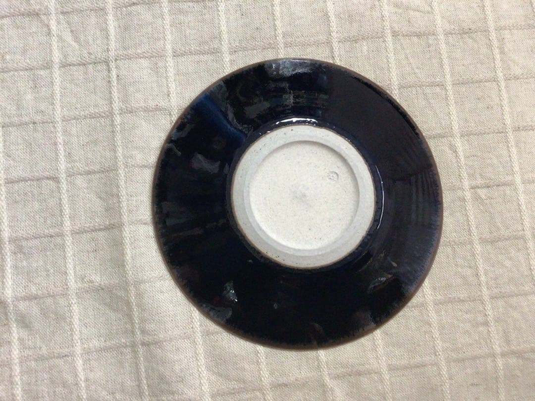 鎌田幸二　作　河南天目銘々皿　五枚セット