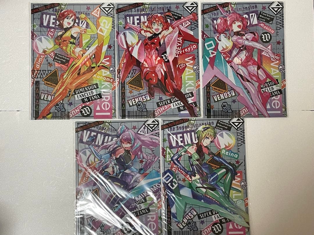 マクロスΔ M魂クリアファイル 5種セット ワルキューレ