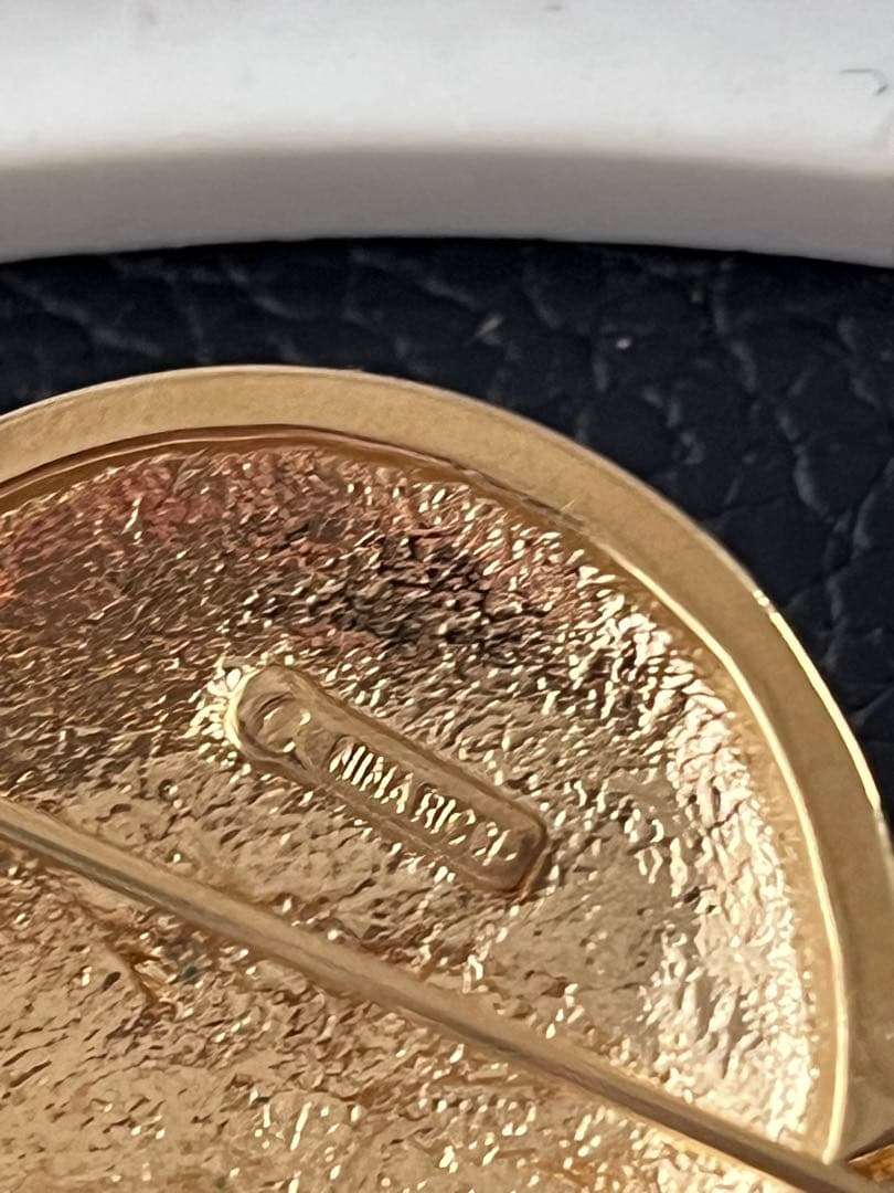 希少！NINA RICCI タグ付ヴィンテージブローチ9353