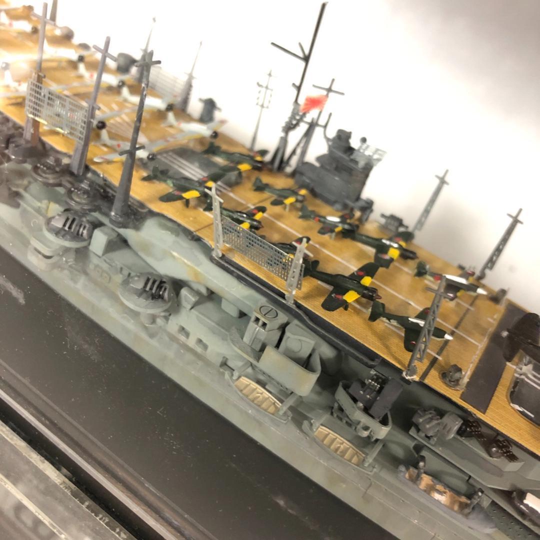 艦船模型セット 空母 アクリルケース付 空母 プラモデル 完成品