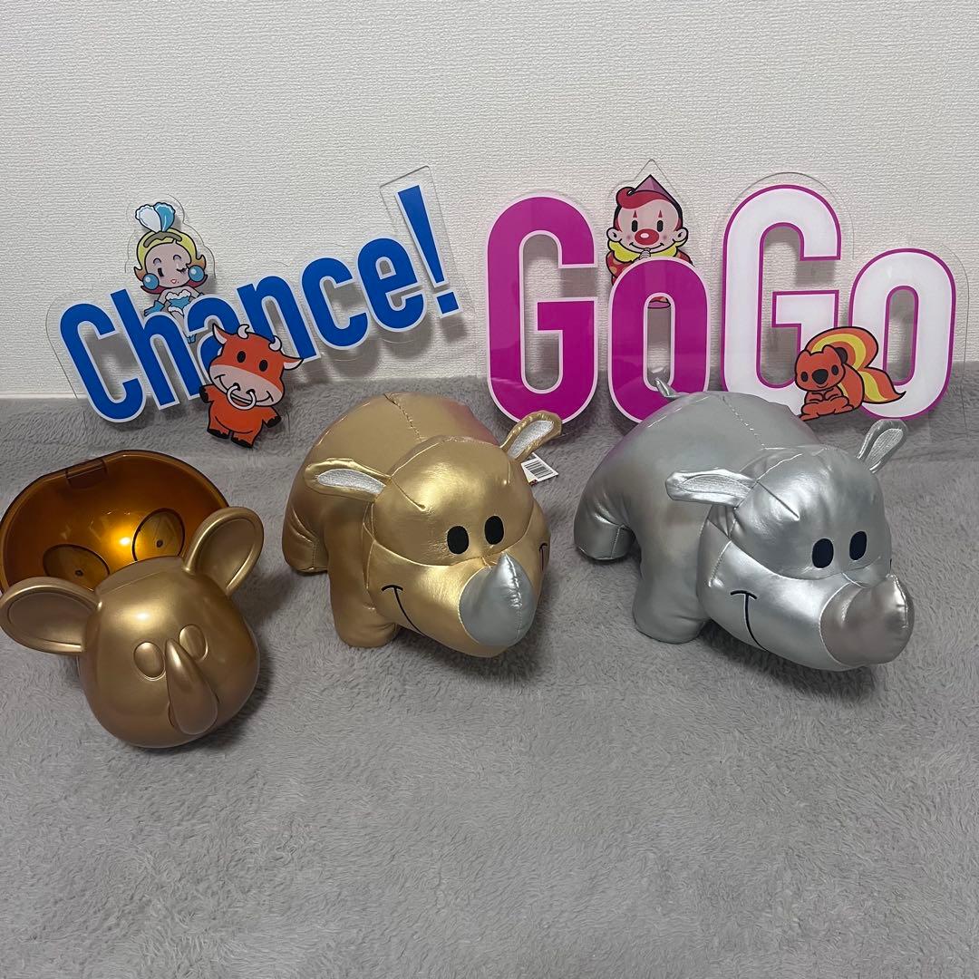 【希少】ジャグラー　ツノッチぬいぐるみ　金銀　アクリルパネル　ドル箱ツノッチ ジャグラー ツノっちMiniぬいぐるみ | ぱちキャラ オンライン by大宏