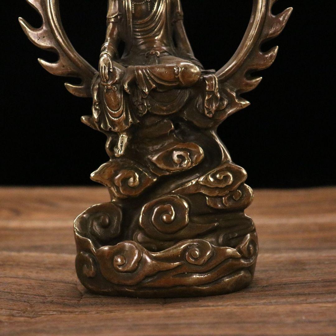 倒流香観音 自在観音 仏像香炉 香座 置物