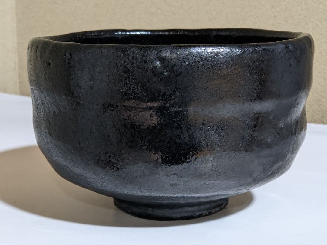 ♦楽焼 楽茶碗 黒楽 茶道具 アンティーク 骨董品 コレクション