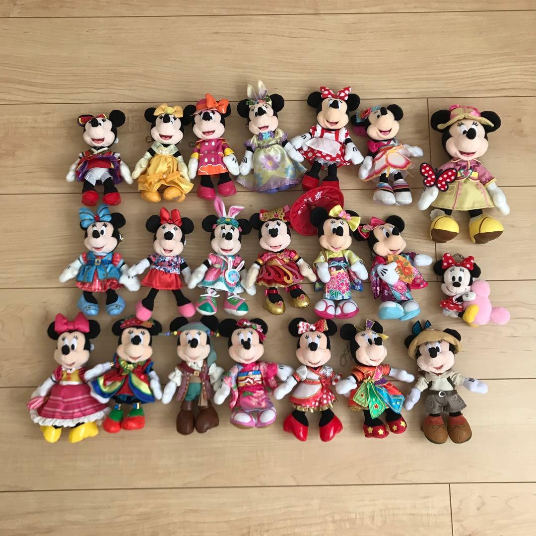 ディズニーリゾート ぬいぐるみバッジ セット まとめ売り ミニーちゃん