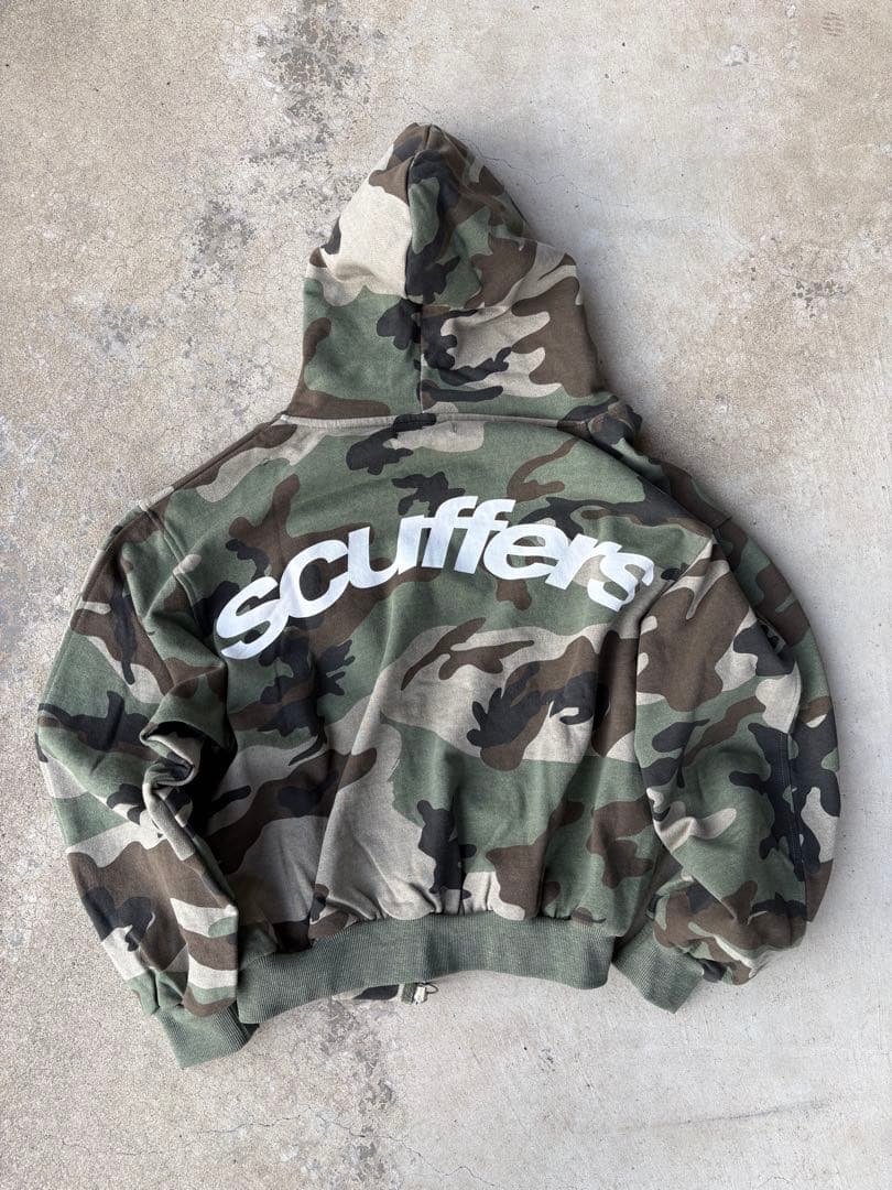 scuffers SCFF Camo Zipper ジップアップパーカ 迷彩 s