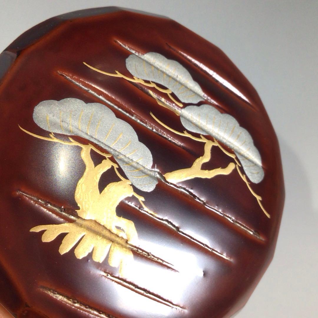 P450 棗 『岡本陽斎作』『又妙斉好』『老松蒔絵』『折撓中棗』