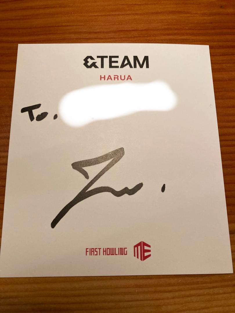 本日限定】&TEAM HARUA 直筆サイン入り チェキ LINE MUSIC