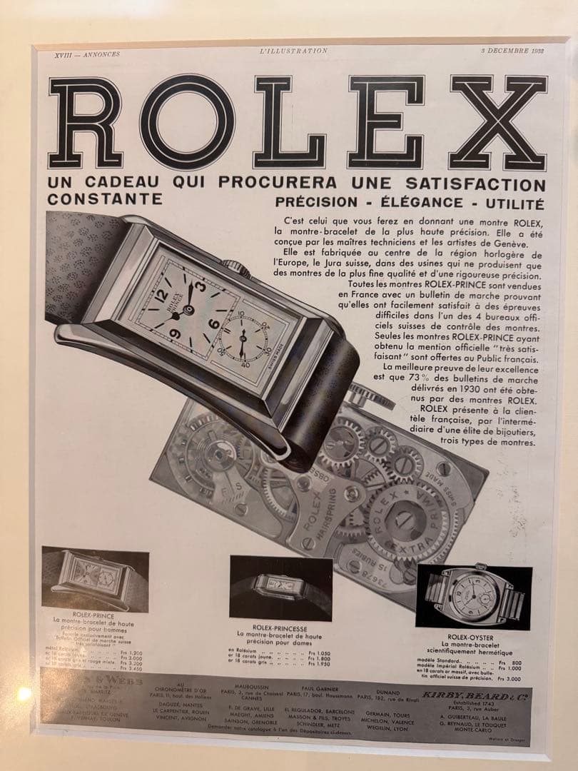 ROLEX ロレックス 1932年 広告
