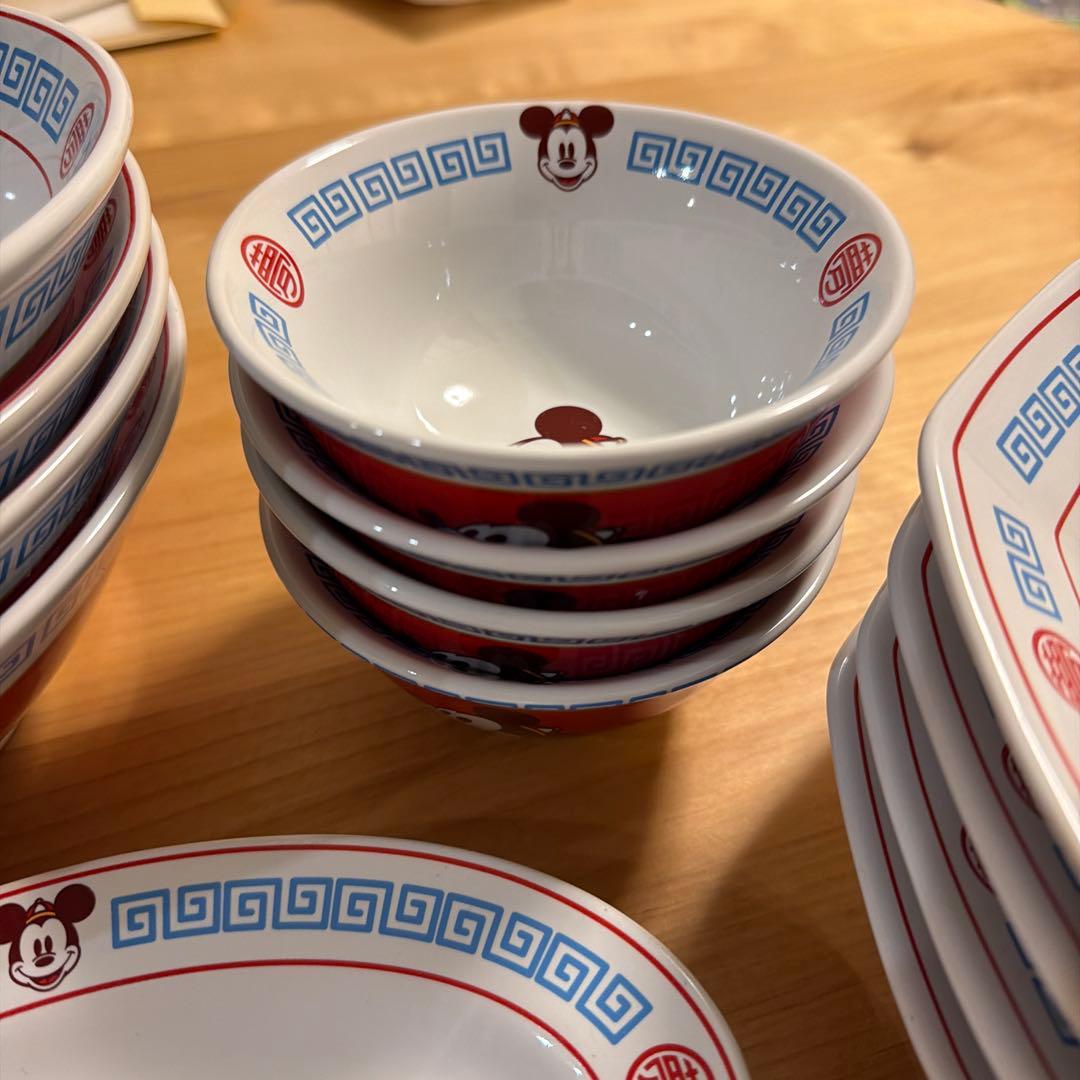 ミッキーマウス ラーメン　食器セット 皿 ボウル スプーン