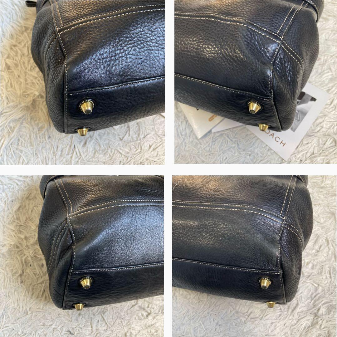 vintage coach old トンプソン ミニボストン キャリーオール 黒