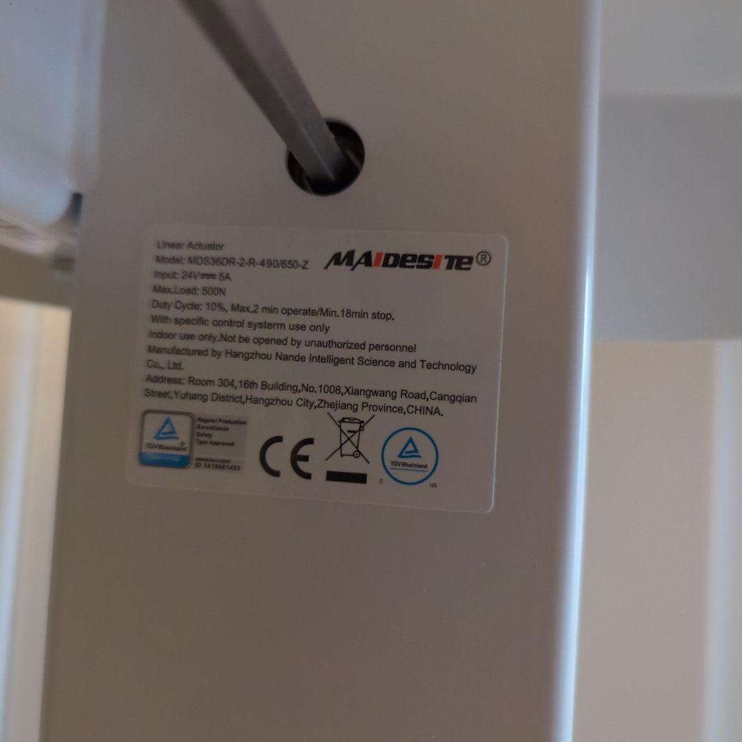 Maidesite 電動昇降 デスク ホワイト ❤︎ 120 × 60 ❤︎