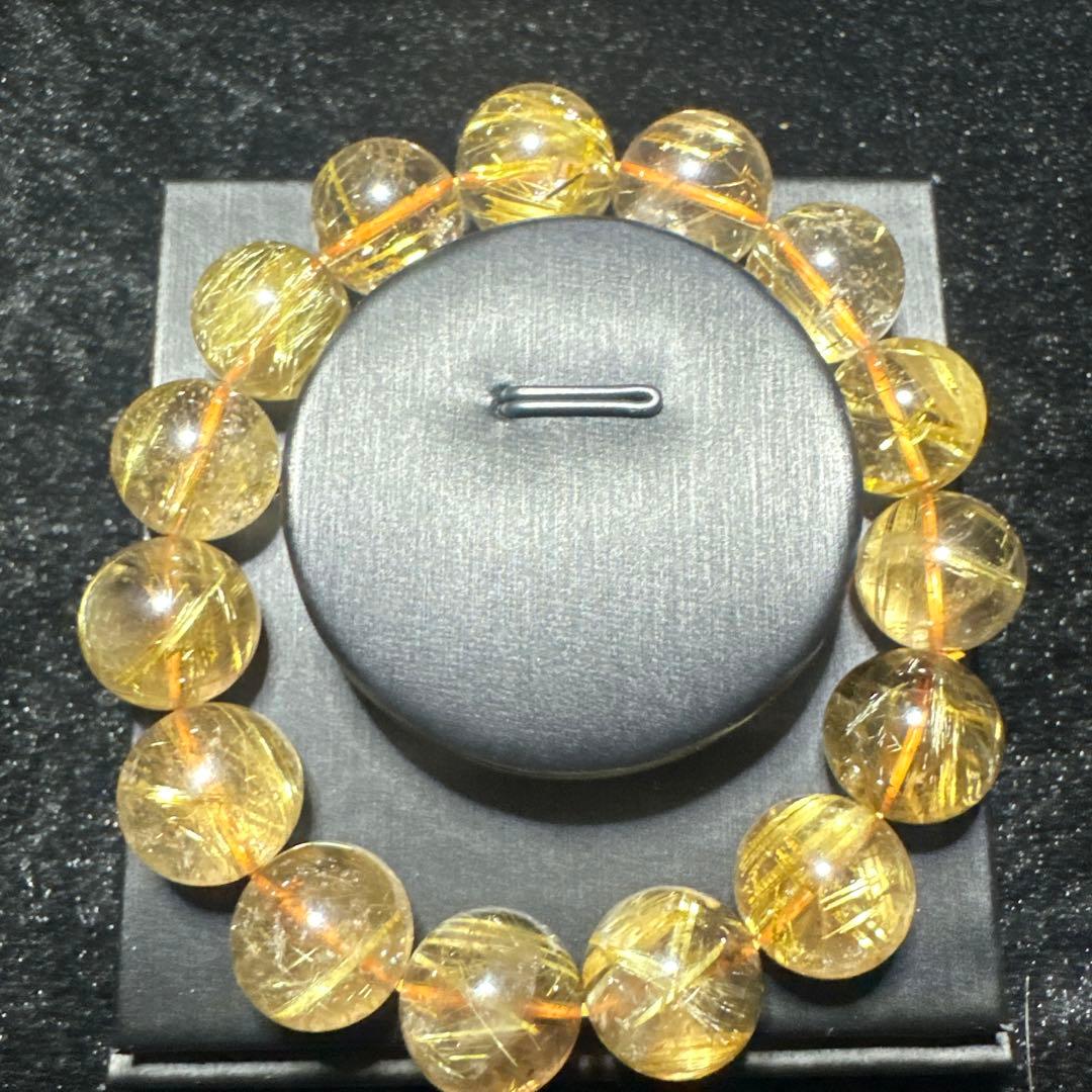 大玉タイチンルチル ルチルクォーツ 天然石 パワーストーン - メルカリ