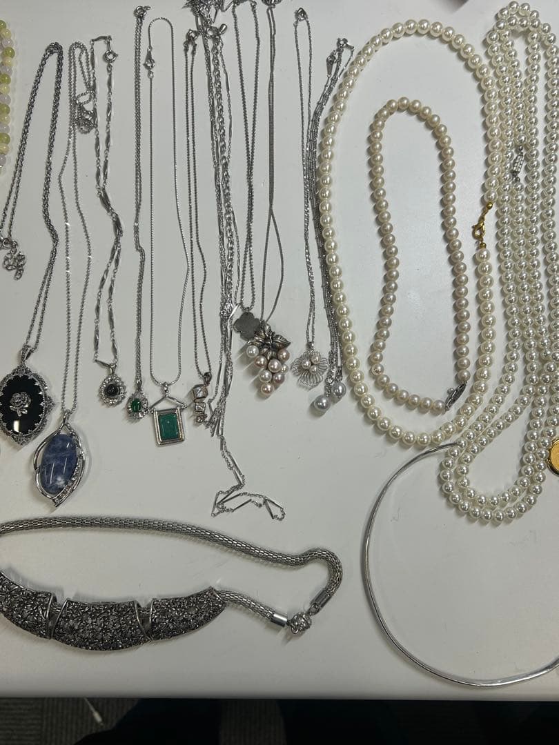 【ジュエリーアクセサリーまとめ売り】約80点 ネックレス・リング等 sv925