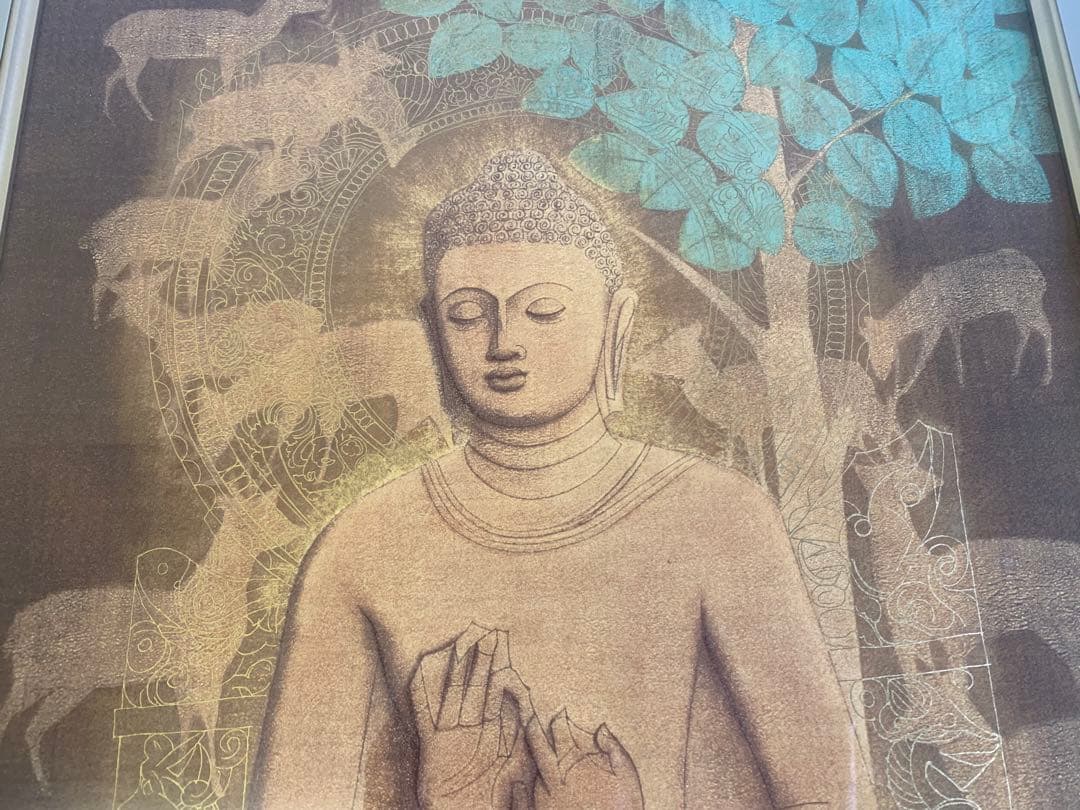 【新品】平山郁夫「鹿野苑の釈迦」限定500部 309号 複製画