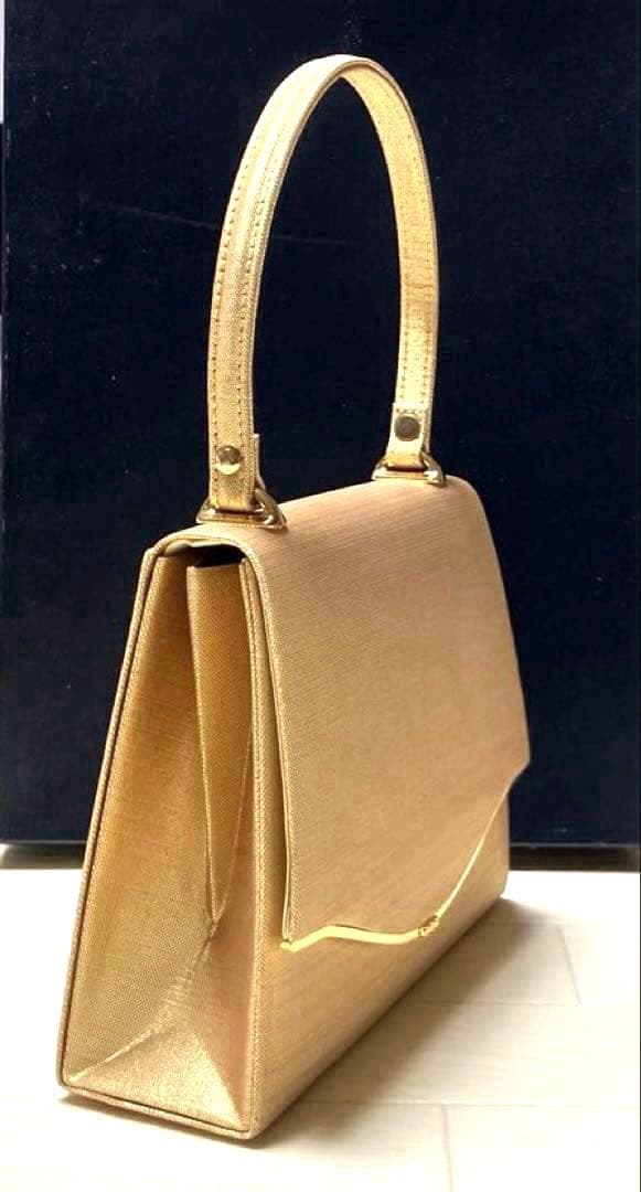 《美品》草履バッグセット　ゴールド　Lサイズ