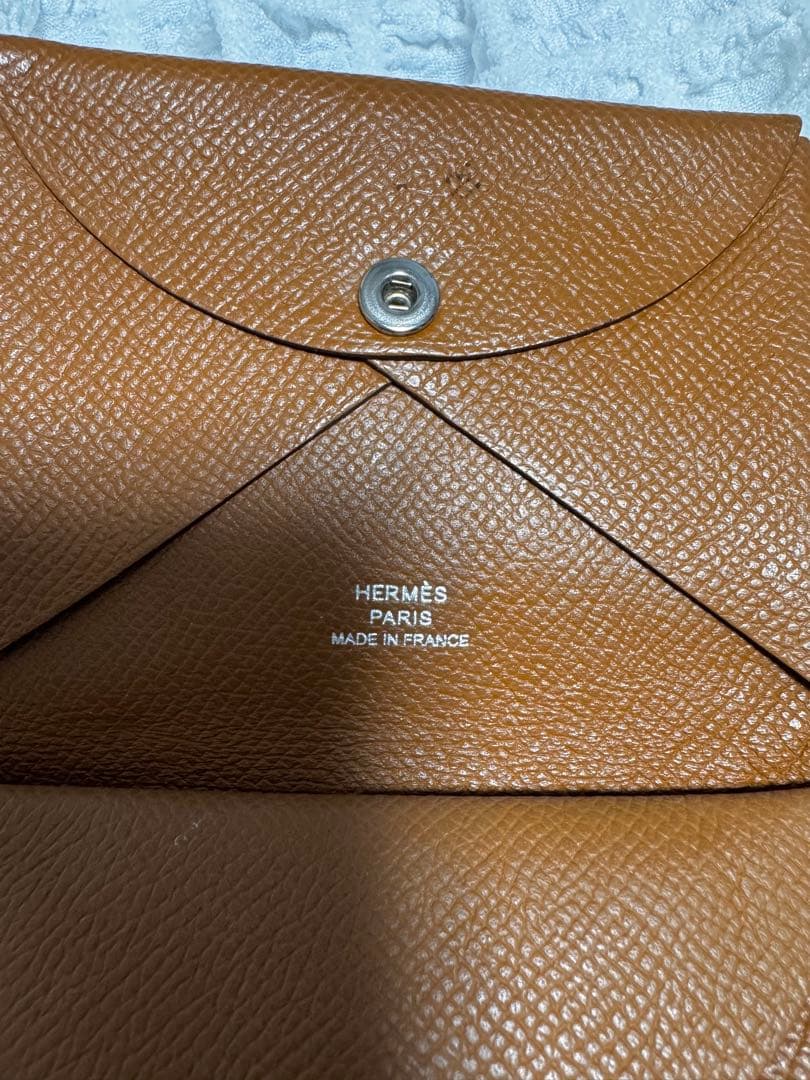 HERMÈS ブラウン レザー ケース