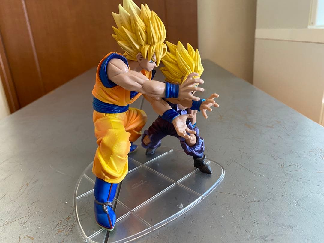 ドラゴンボール 孫悟空 孫悟飯 セルフィギュア3点セット親子カメハメ波　箱付き