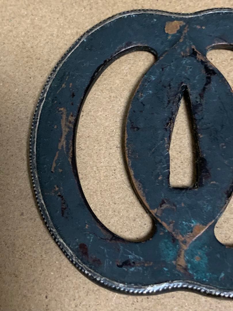 T*a様 《アンティーク・希少レア！！》《送料無料》⭐︎ 銀入り 武蔵鍔 つば