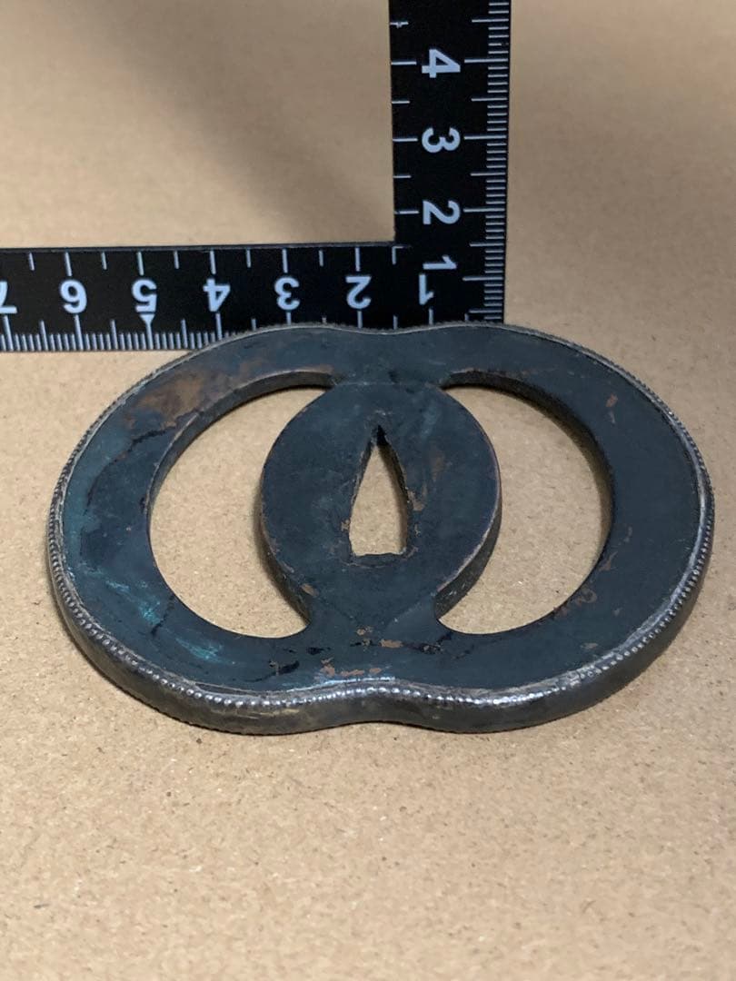 T*a様 《アンティーク・希少レア！！》《送料無料》⭐︎ 銀入り 武蔵鍔 つば