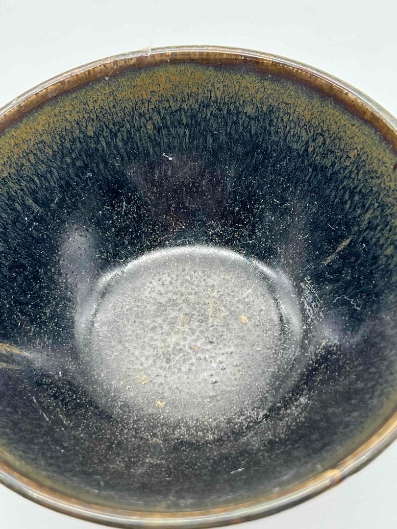 南宋時代 禾目天目茶碗 建窯茶盞 【旧家蔵出し】 希少貴重 唐物(