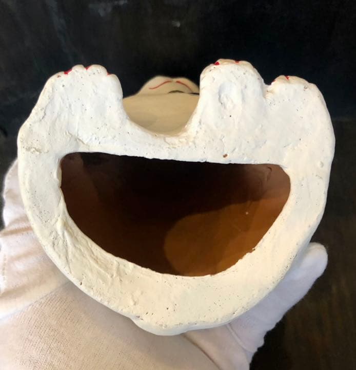 招き猫 三河旭土人形 高山八郎作 郷土玩具