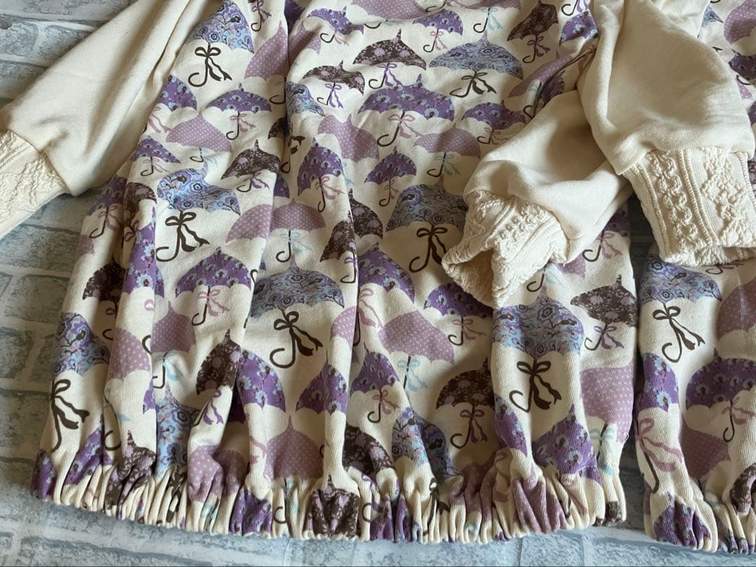 １０倍がゆ　あんぶれあ 後ギャザーのふんわりチュニックワンピ