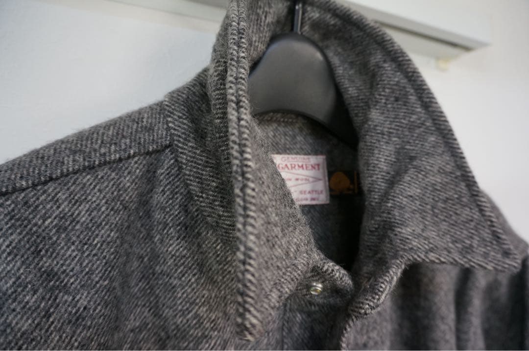 【美品】FILSON フィルソン ケープジャケット Lグレー　ダブルマッキーノ