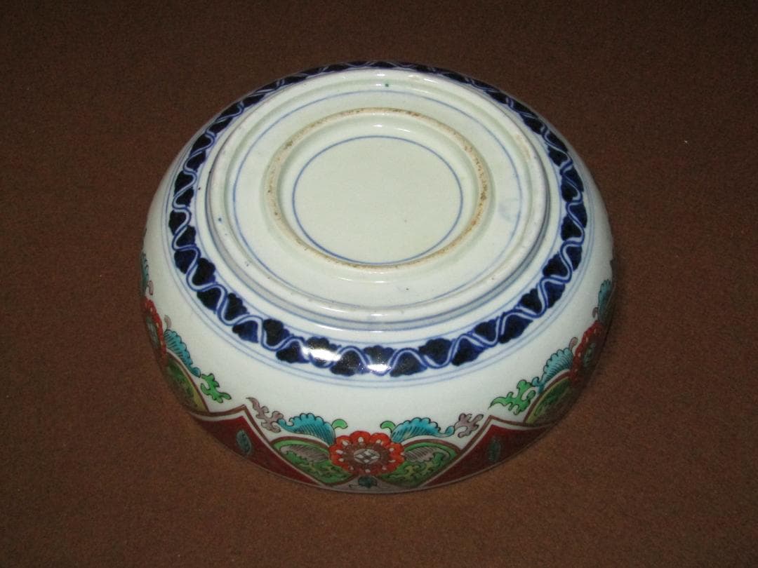 色絵 割絵 三つ丼 古伊万里 工芸品古伊万里染付 古九谷