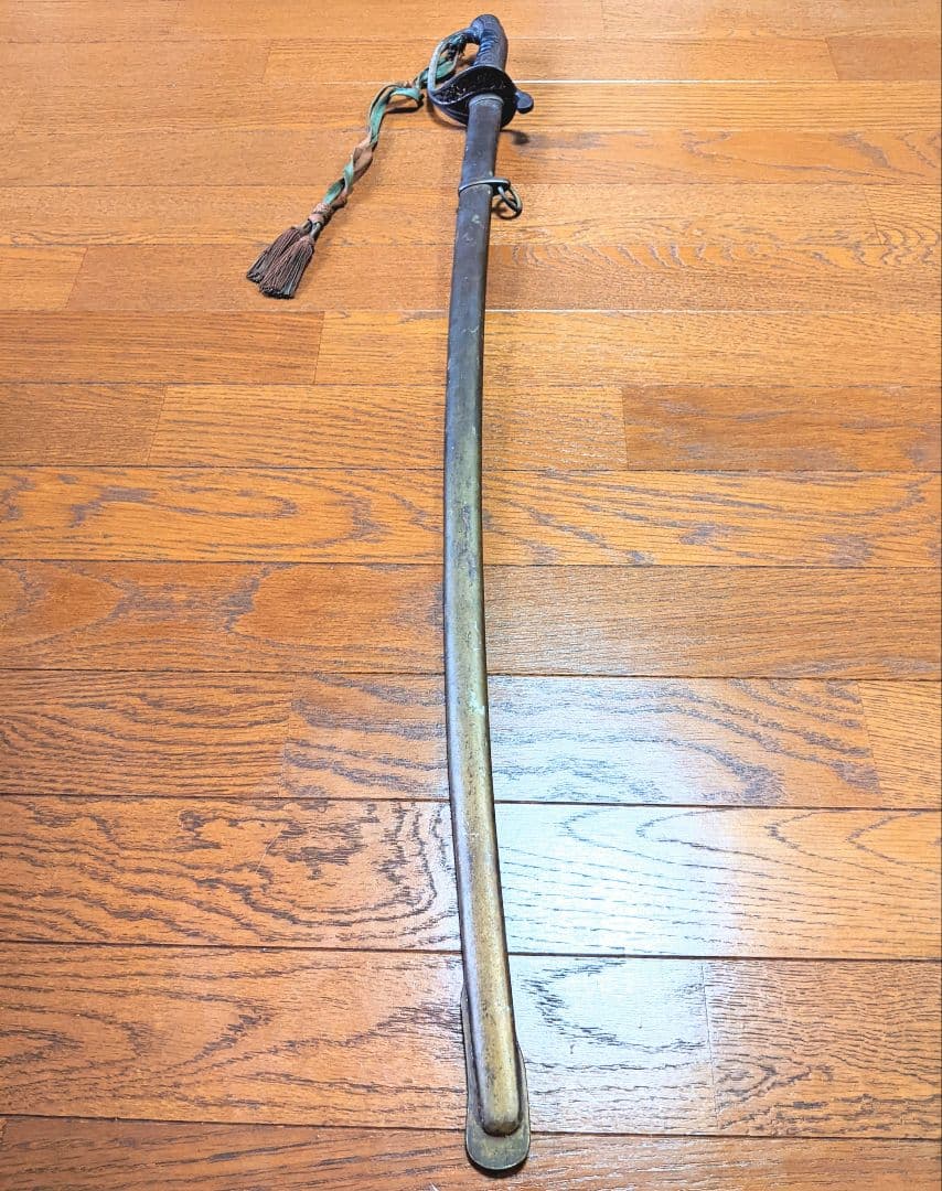 【当時物】旧日本軍 帝国陸軍 軍刀 指揮刀 模造刀 模造刀身 サーベル【刀緒付】