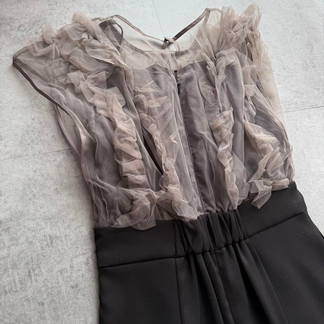 本日限定価格★kana ボリューム チュール ギャザーハイウエスト パンツドレス