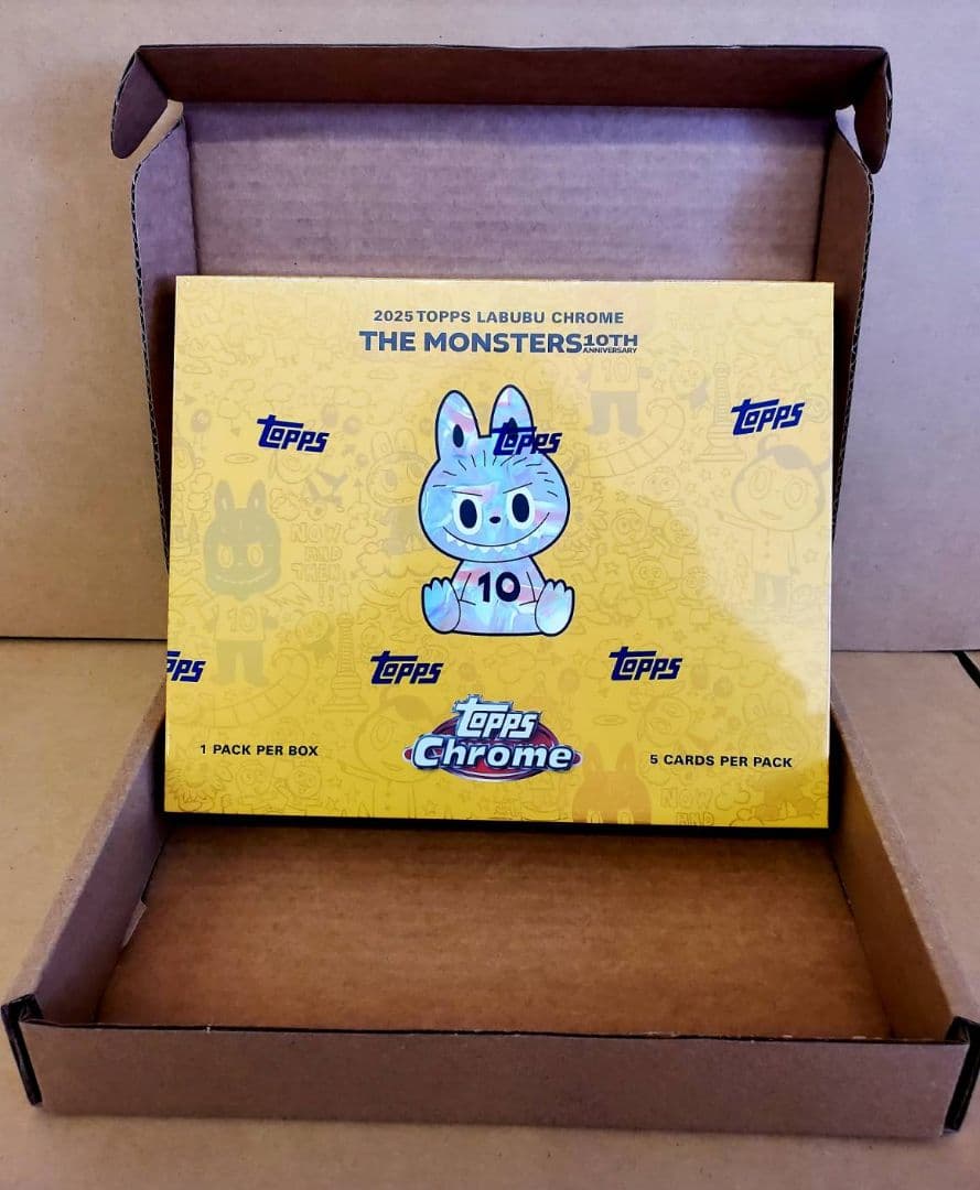 その他 Topps Labubu Chrome The Monsters 10th 2025 TOPPS LABUBU CHROME THE MONSTERS 10th ANNIVERSARY HOBBY BOX