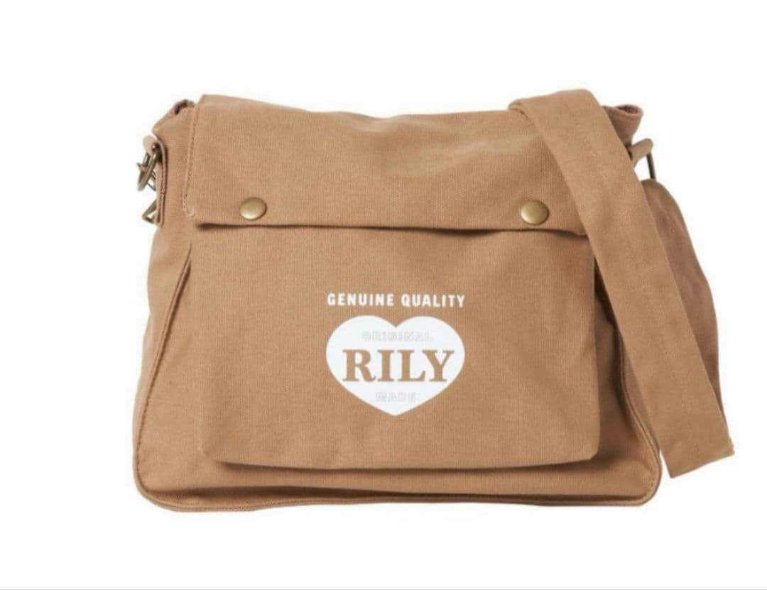 RILY Heart Logo Game Bag ブラウン