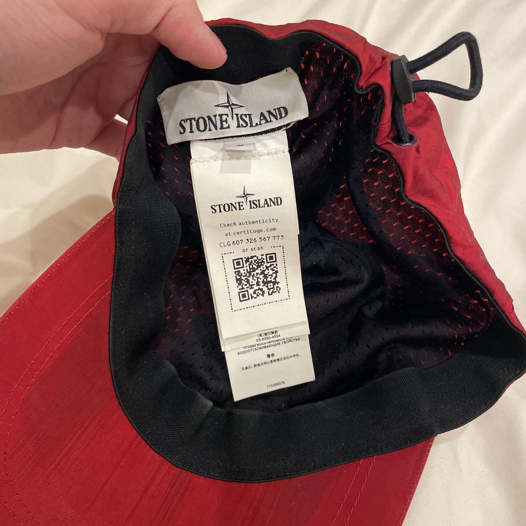 汚れ考慮】STONE ISLAND ナイロンキャップ