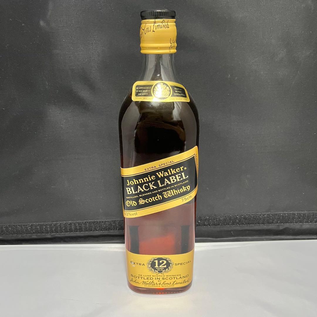 ジョニーウォーカー ブラックラベル 12年 エクストラ 黒金キャップ