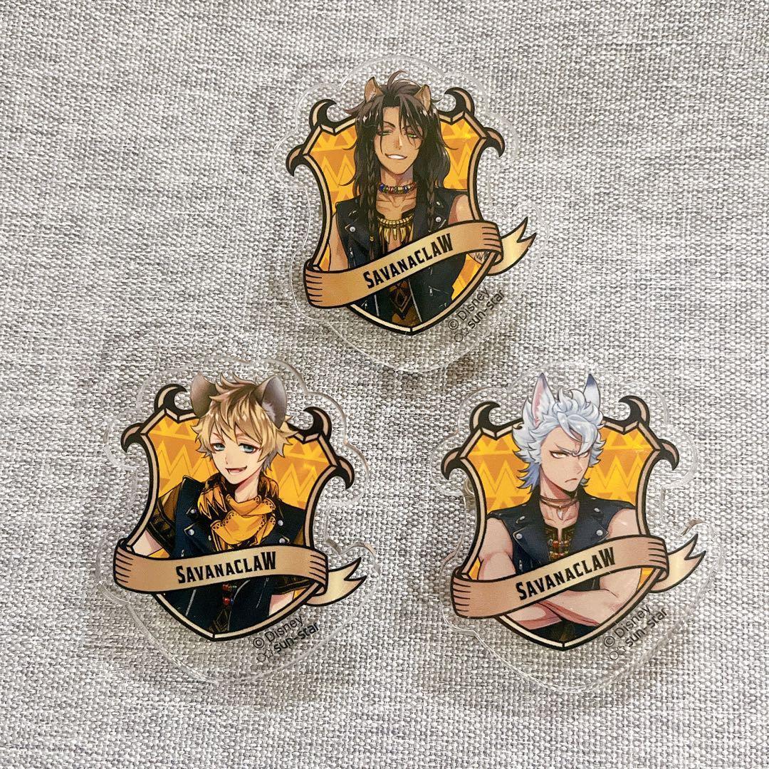 3点セット】ツイステ アクリルバッジ レオナ ラギー ジャック