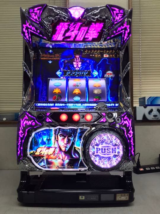 パチスロ実機 北斗の拳 修羅の国篇 コイン不要機付き