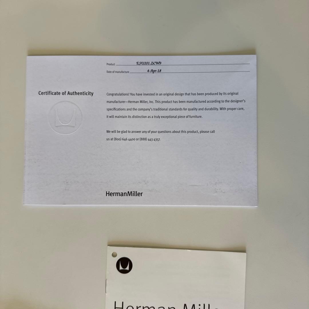 ハーマンミラー コントラクトベーステーブル 90cm 取説付属 送料込み