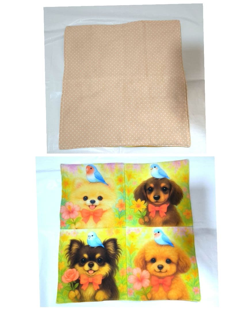 Yourelia様】ハンドメイドオーダー★犬&女の子★ハンカチ&ポーチ&巾着8点