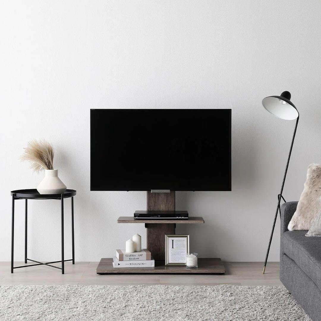 テレビスタンド 『Fliyga』首固定ロータイプ グレージュ 32～65型対応 テレビスタンド 『Fliyga フリーガ』 左右首振りタイプ ロータイプ 32